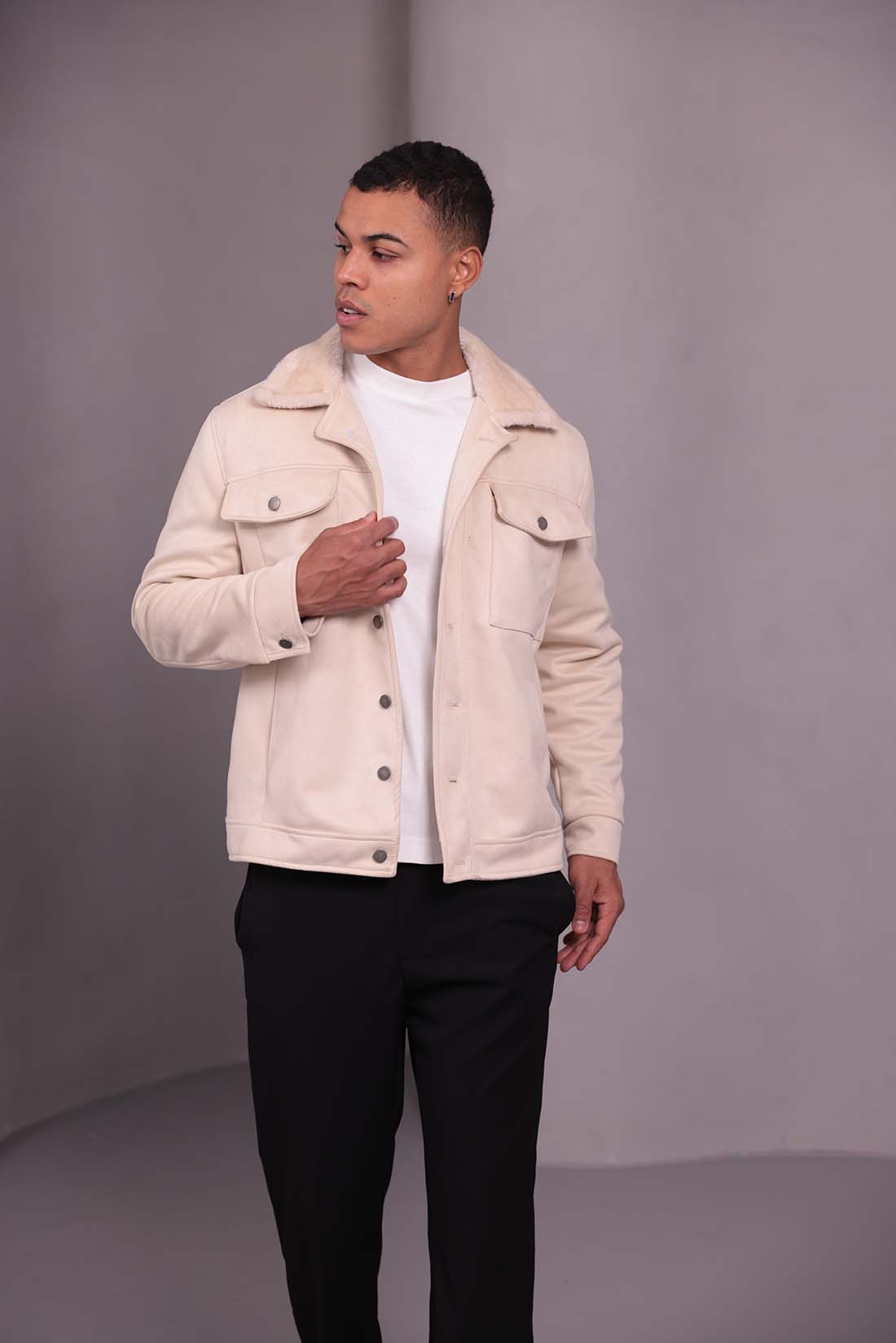 Süet Basic Mont Krem