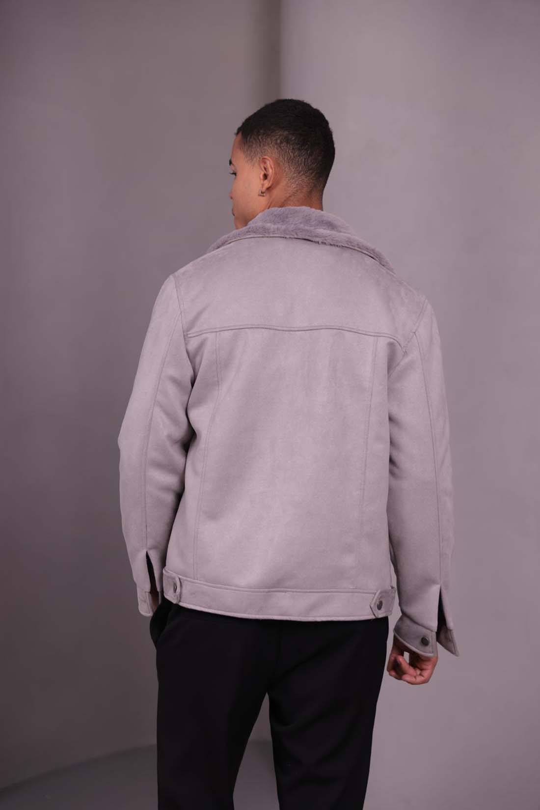 Yanları Cepli Basic Gri Mont